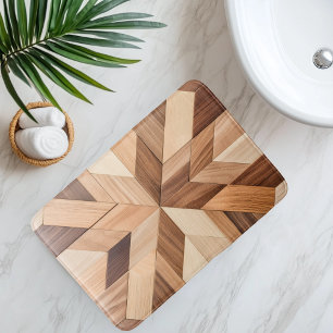 Imitations-Holzbodenfliese Badematte