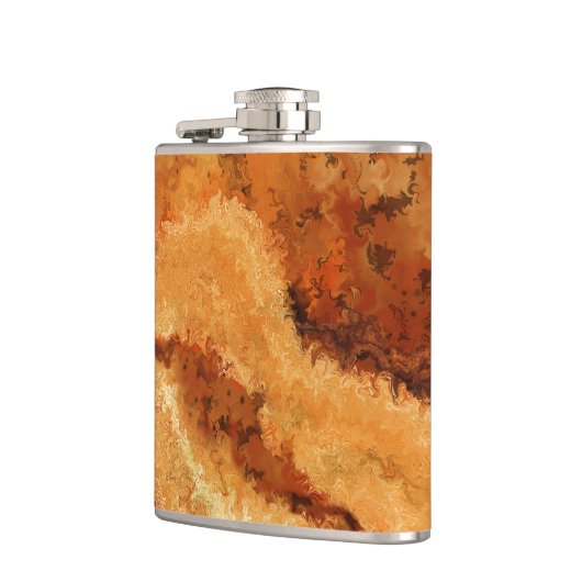 Imitations-Holzmaserung-Burel-Muster Flachmann (Links)