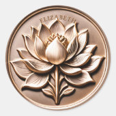 Imitats 3D Antique Goldenes Paradies für Kletterhe Runder Aufkleber (Vorderseite)