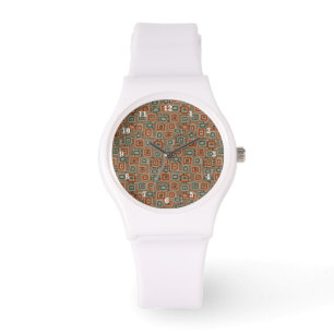 Imitats alte Stoffpatches Art Watch Armbanduhr