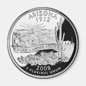 Imitats Arizona Staat Quarter Grand Canyon Staat Magnet (Vorne)