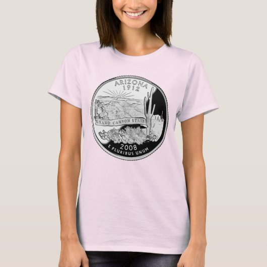 Imitats Arizona Staat Quarter Grand Canyon Staat T-Shirt (Vorderseite)