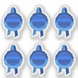 Imitats Award/Certificate Siegel Ribbons (Blue Sch Aufkleber