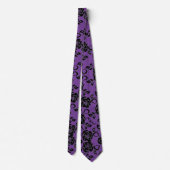 Imitats Black Lace Fishnet Neck Tie - Farbe auswäh Krawatte (Rückseite)