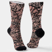 Imitats Black Lace Fishnet Socks Socken (Gewinkelt)
