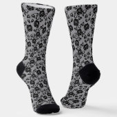 Imitats Black Lace Fishnet Socks Socken (Gewinkelt)