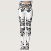 Imitats Black Lace Fishnet White Leggings (Vorderseite)