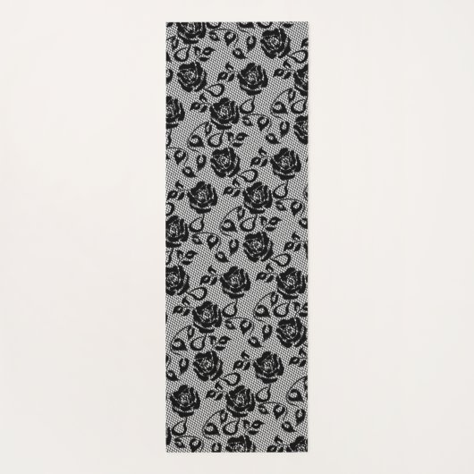 Imitats Black Lace Fishnet Yoga Mat Yogamatte (Rückseite)