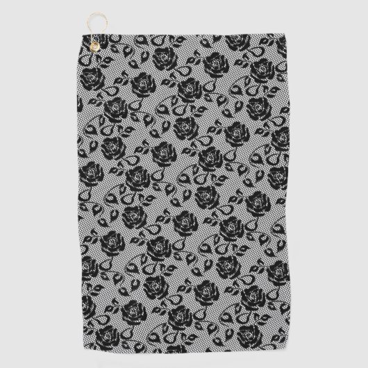 Imitats Black Lace Golf Handtuch (Vorderseite)
