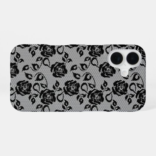 Imitats Black Lace iPhone Case 16 Hülle (Rückseite (Horizontal))