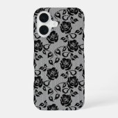 Imitats Black Lace iPhone Case 16 Hülle (Rückseite)