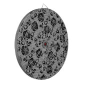 Imitats Black Lace Rose Fishnet Dart Board Dartscheibe (Vorderseite Links)
