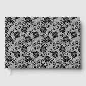 Imitats Black Lace Rose Fishnet Gästebuch (Vorderseite)