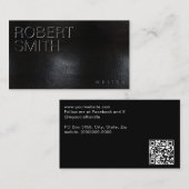 Imitats Black Worlace Business Card Visitenkarte (Vorne/Hinten)