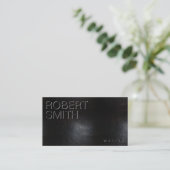 Imitats Black Worlace Business Card Visitenkarte (Stehend Vorderseite)