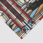 Imitats Bleibt Glass Vintage Car für Decoupage Seidenpapier (Detail)