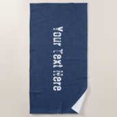 Imitats Blue Jeans Denim Beach Handtuch Custom Tex (Vorderseite)
