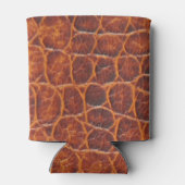 Imitats Brown Crocodile Skin Print Dosenkühler (Rückseite)