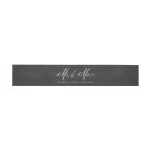 Imitats Chalkboard Mr. & Mrs. Elegant Script Weddi Einladungsbanderole (Flach)