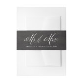 Imitats Chalkboard Mr. & Mrs. Elegant Script Weddi Einladungsbanderole (Vorderseite Beispiel)
