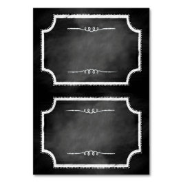 Imitats Chalkboard Zentitelname Platzkarten Tischnummer