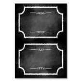 Imitats Chalkboard Zentitelname Platzkarten Tischnummer (Vorderseite)