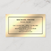 Imitats Cream Gold Foil Taj Mahal Agent Visitenkarte (Rückseite)