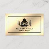Imitats Cream Gold Foil Taj Mahal Agent Visitenkarte (Vorderseite)