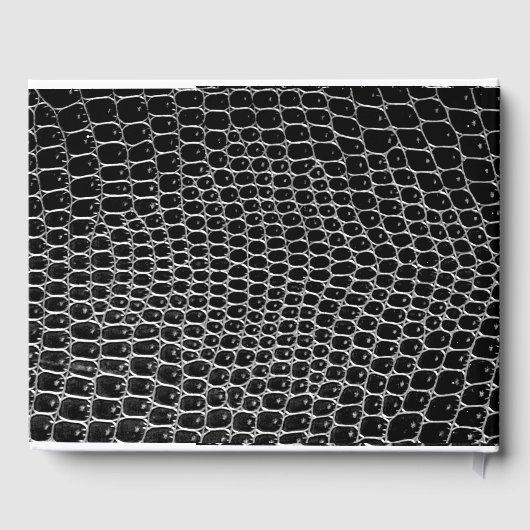Imitats Crocodile Skin Custom Retirement Gästebuch (Rückseite)