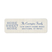 Imitats Cross-Stitch Zuhause Sweet Zuhause Blue Re (Vorne)