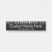 Imitats Crystal Kristall Bling Beauty Salon Mode Türschild (Vorderseite )