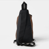Imitats Dark Brown Leather Crossbody Bag (Rückseite)