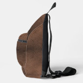 Imitats Dark Brown Leather Crossbody Bag (Rechts)