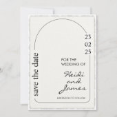 Imitats Deckle Edge Paper qr Code Foto Einladungen (Vorderseite)