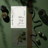 Imitats Deckle Edge Paper qr Code Foto Einladungen