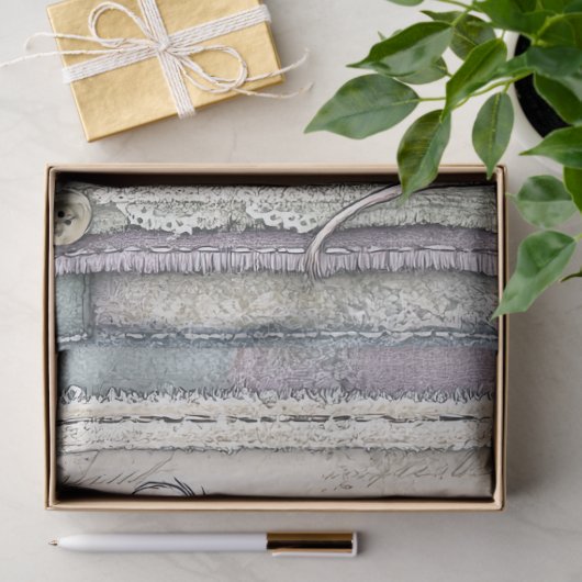 Imitats Denim & Lace Fantasy Mouse Decoupage Seidenpapier (Geschenk)