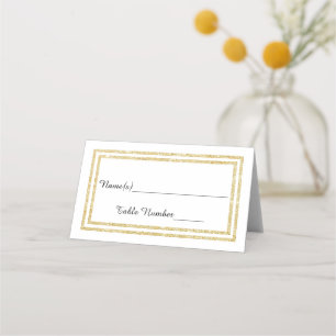 Imitats Double Gold Glitzer Trim - Escortkarte Platzkarte