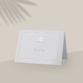 Imitats Embossed Coastal feierliche Hochzeit Viele Dankeskarte