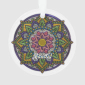 Imitats Enamel Mandala Mit Monogramm Ornament (Rückseite)