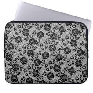 Imitats Fishnet Black Lace Laptop Sleeve