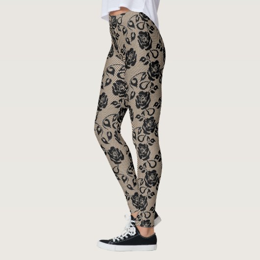 Imitats Fishnet Black Lace Leggings (Links)