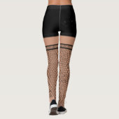 Imitats Fishnet Strumpfs Black Lingerie Kostüm Leggings (Rückseite)