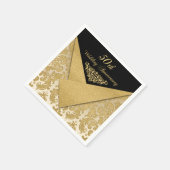 IMITATS Flaps Damask 50. Hochzeitstag Neapel Serviette (Ecke)