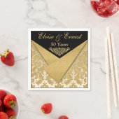 IMITATS Flaps Damask 50. Hochzeitstag Neapel Serviette (Beispiel)