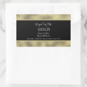 Imitats Foil Gold Bath Branding Verpackung Rechteckiger Aufkleber (Tasche)