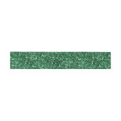 Imitats Forest Green Glitzer Einladungsbanderole (Flach)