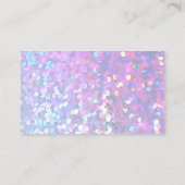 Imitats funkeln lila dank Discount-Karte Visitenkarte (Rückseite)