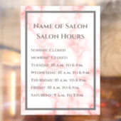 Imitats für Salon-Stunden-Büromaterial Rosa-Marmor Fensteraufkleber (Blatt 2)