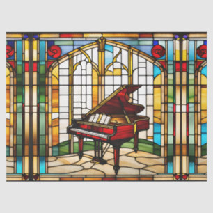 Imitats Glass Grand Piano für Decoupage Craft Seidenpapier