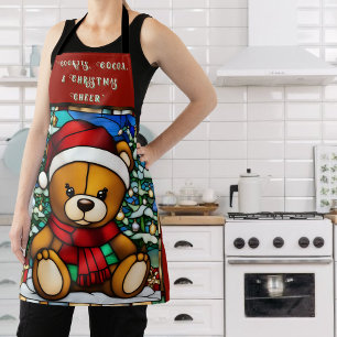 Imitats Glass Weihnachten Teddy Bären Schürze
